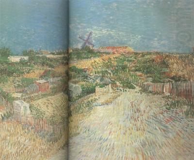 Vincent Van Gogh Vegetable Gardens in Montmartre:La Butte Montmartre (nn04) china oil painting image